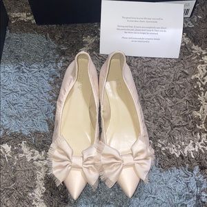 J. Crew faded blossom in satin flats. 6.5